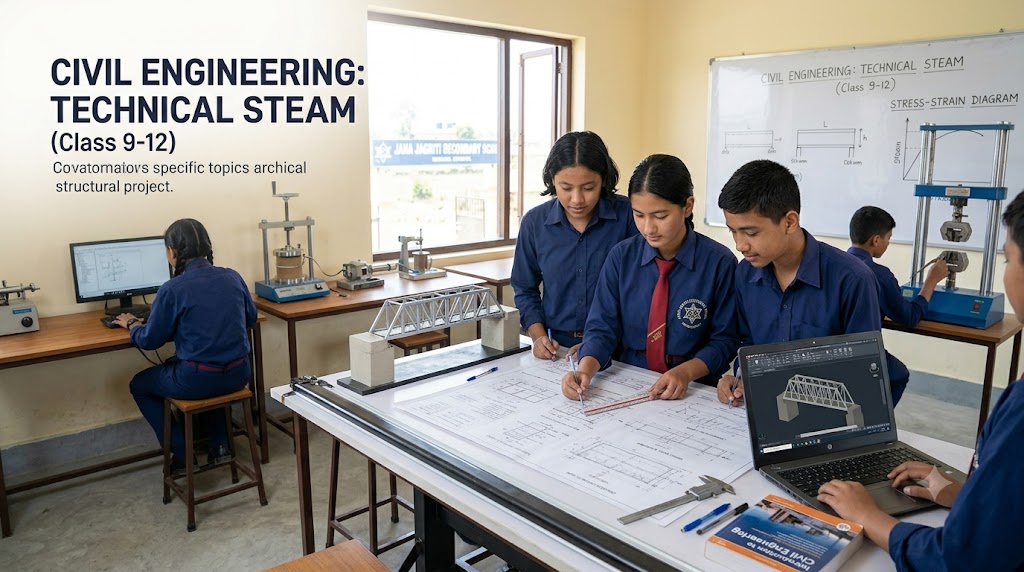 Technical Steam : Class 9 to 12 (Civil Engineering)